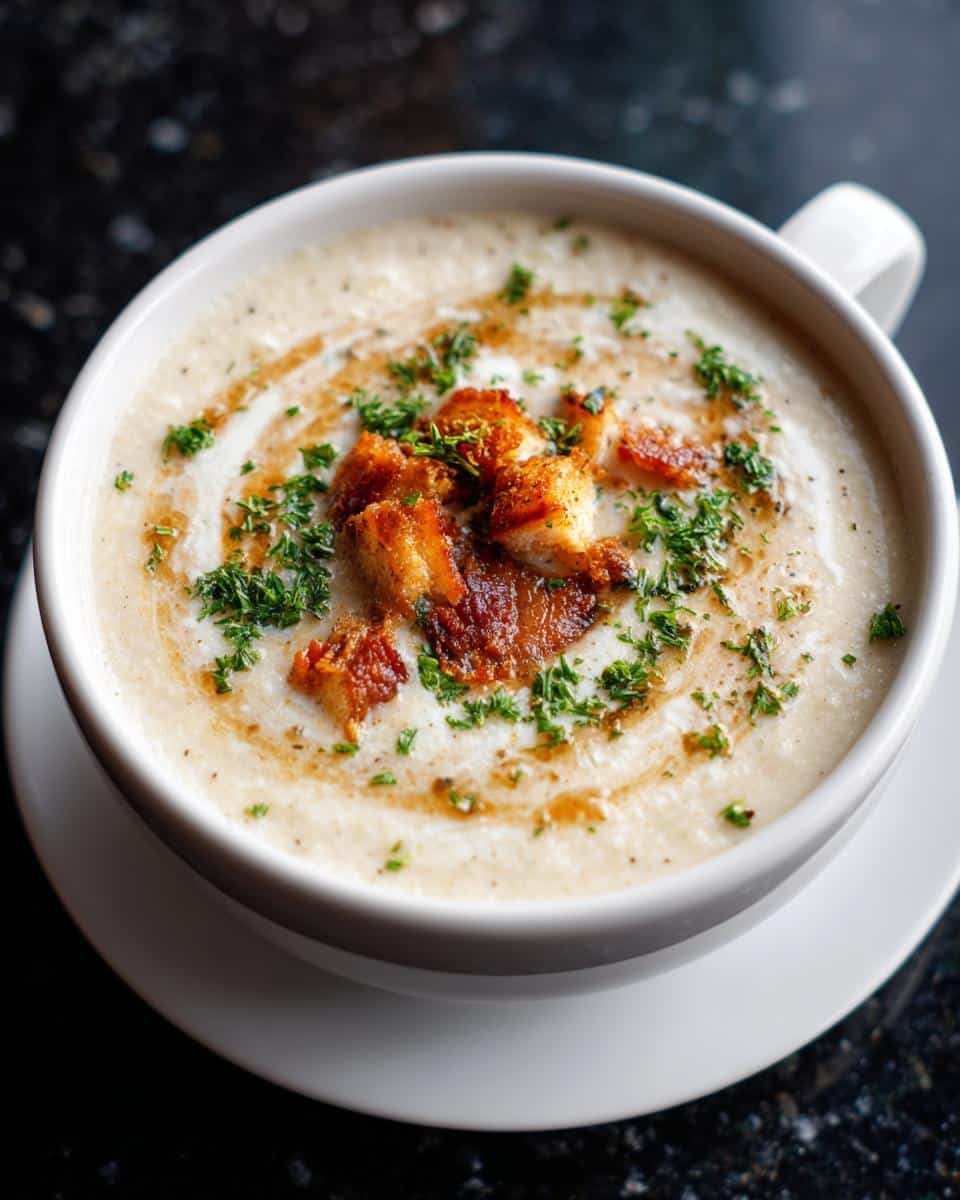 Creamy White Bean Soup with Herb Salt - detail 1