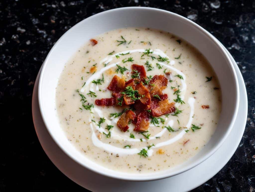 Creamy White Bean Soup with Onion Base