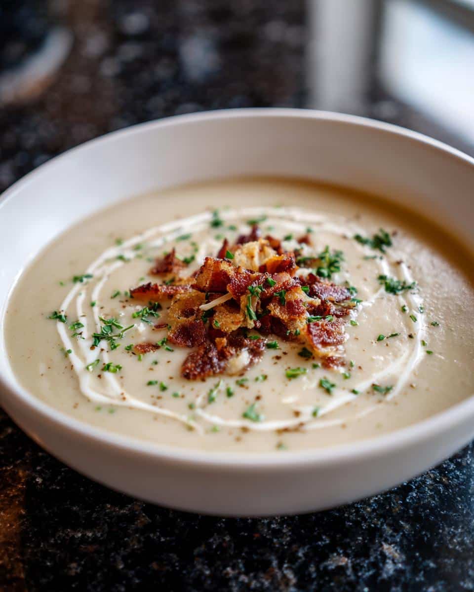 Creamy White Bean Soup with Onion Base - detail 3