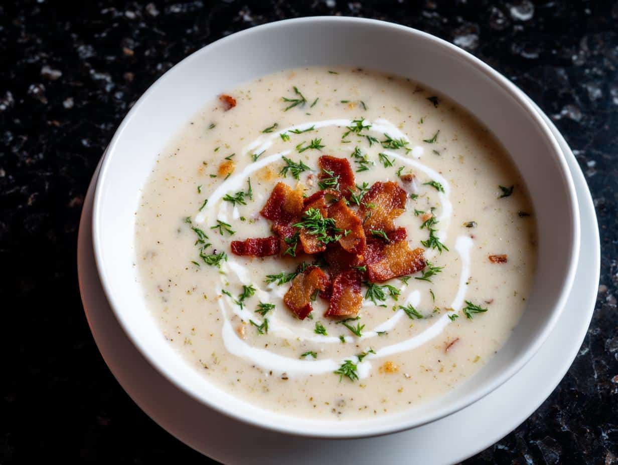 Creamy White Bean Soup with Onion Base