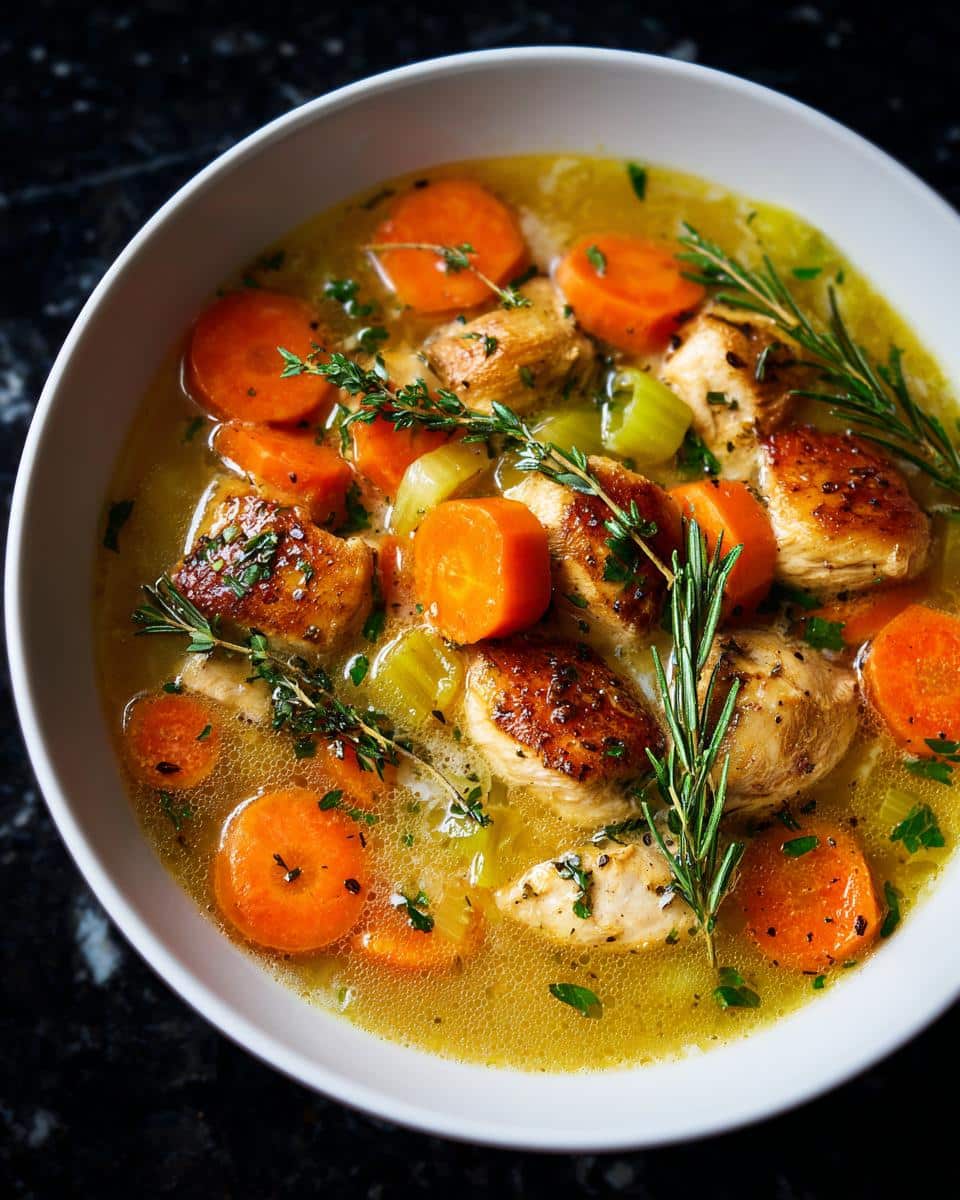 Garlic Butter Chicken Soup Bowl - detail 1