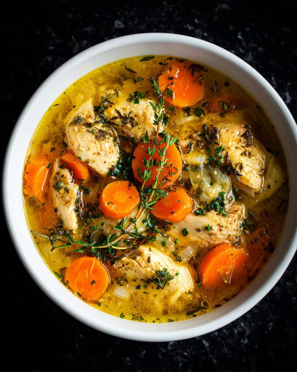 Garlic Butter Chicken Soup Bowl - detail 2