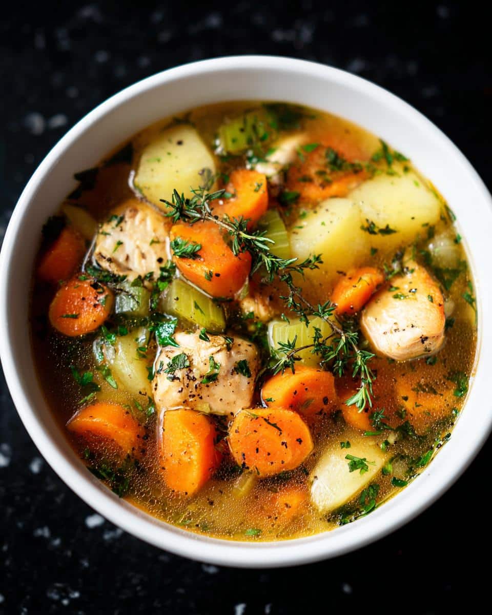 Garlic Butter Chicken Soup Bowl - detail 3