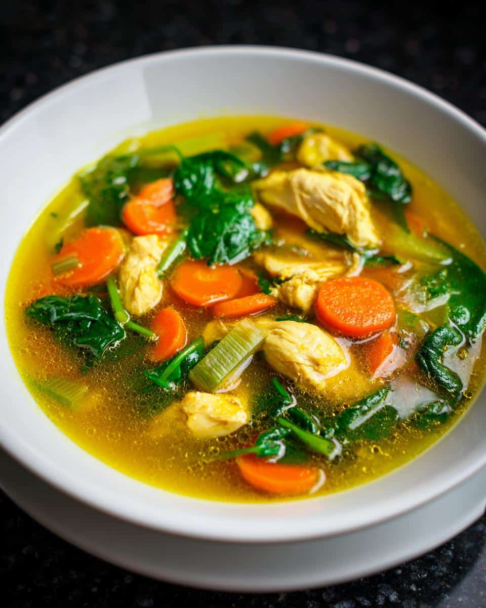 Golden Turmeric Chicken Healing Soup - detail 2