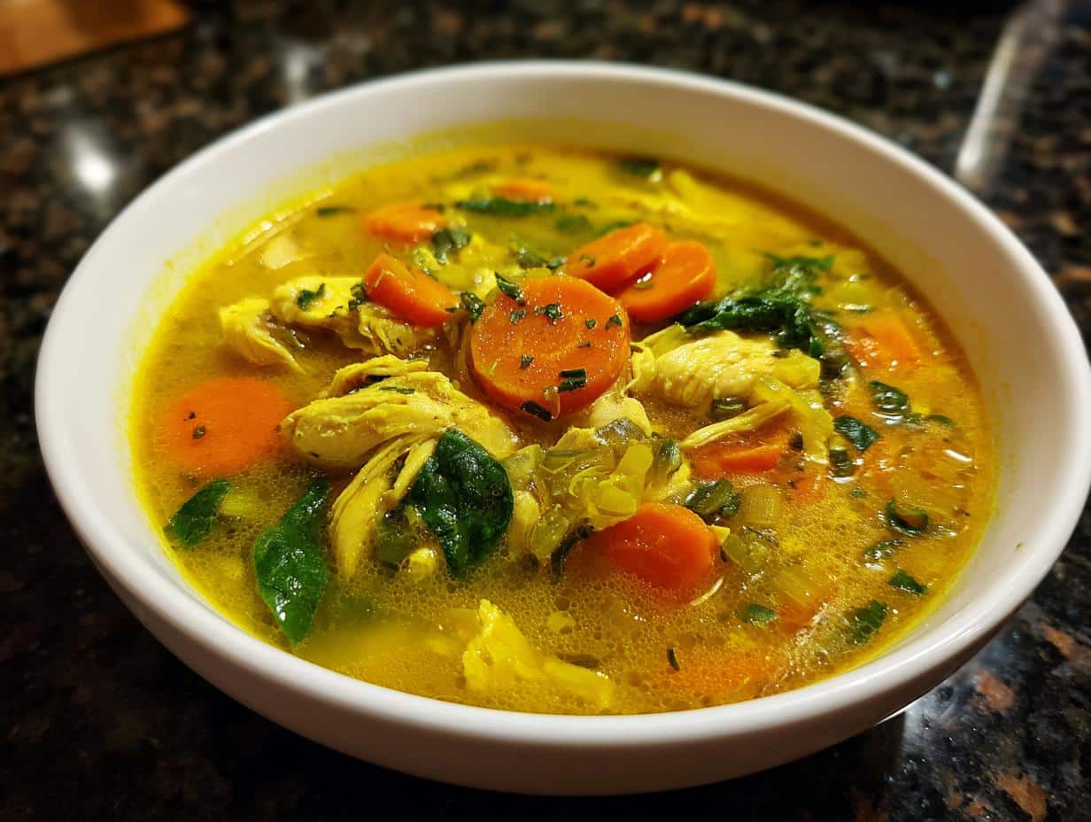 Golden Turmeric Chicken Healing Soup