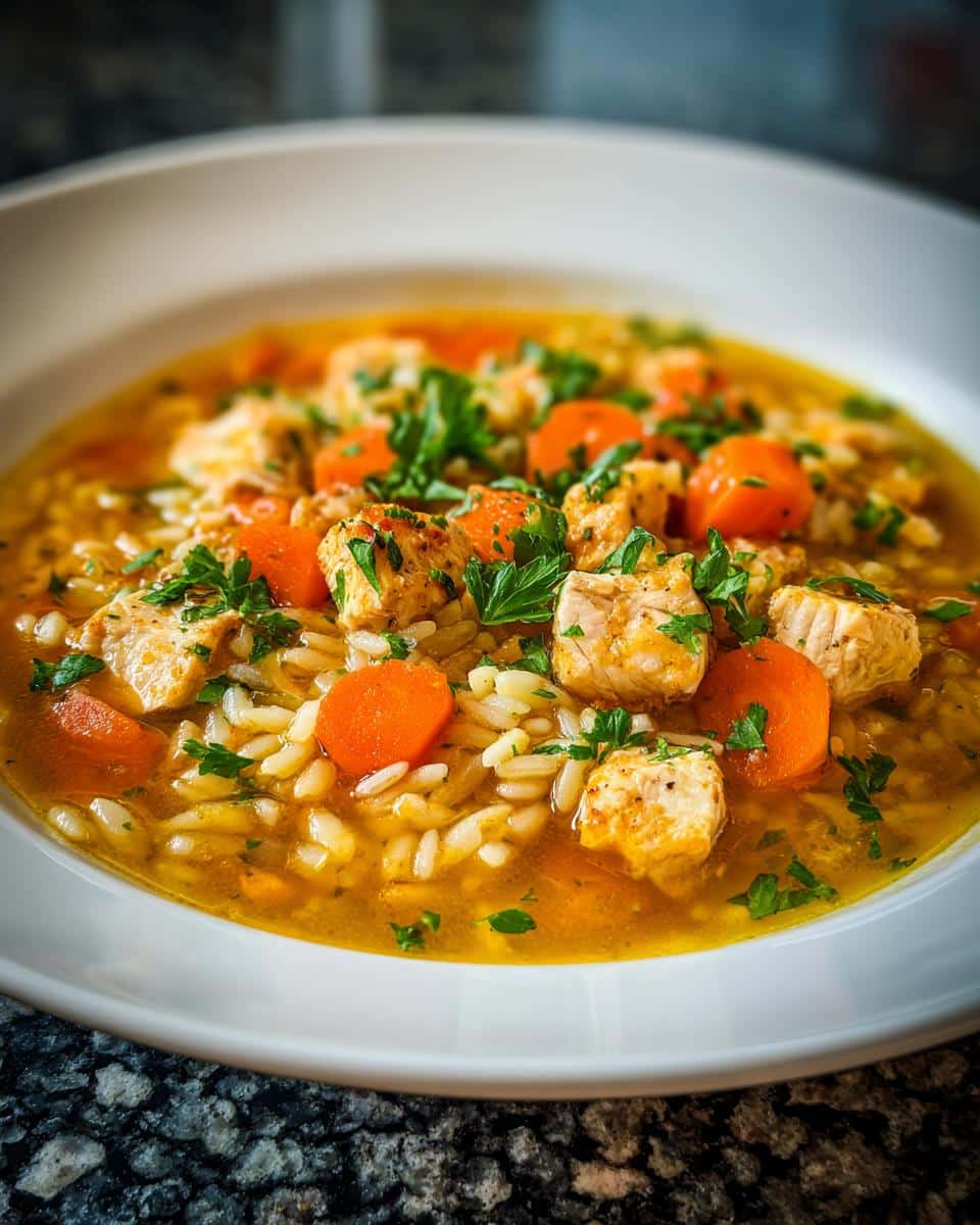 Greek Lemon Orzo Chicken Soup