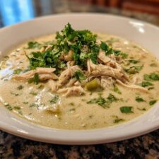 Creamy Green Chili Chicken Soup Recipe in 30 Minutes