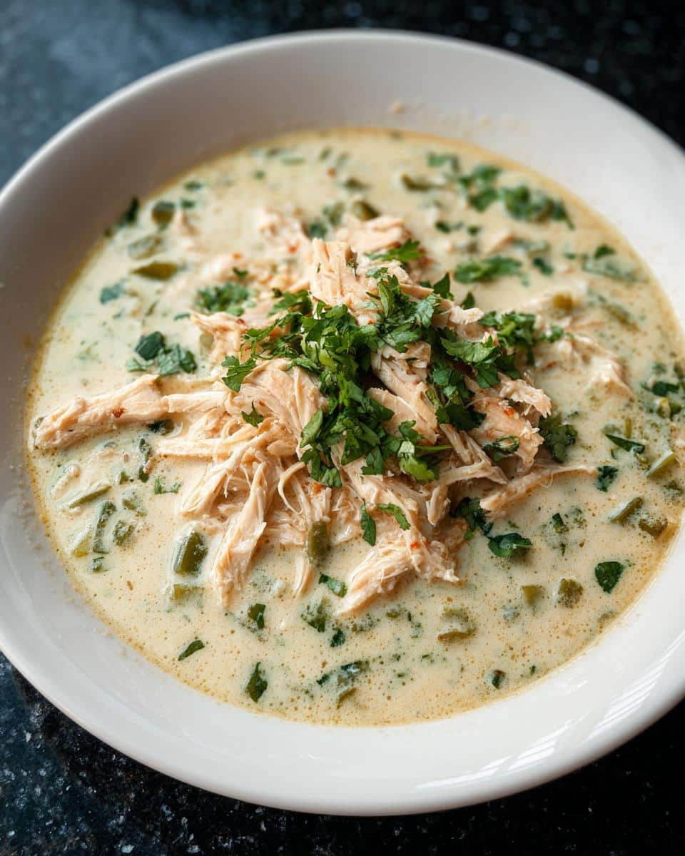 Green Chili Chicken Cream Soup - detail 3