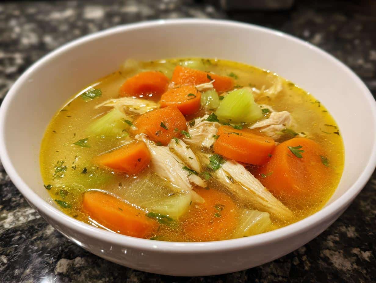 Healthy Low Carb Chicken Soup - detail 1