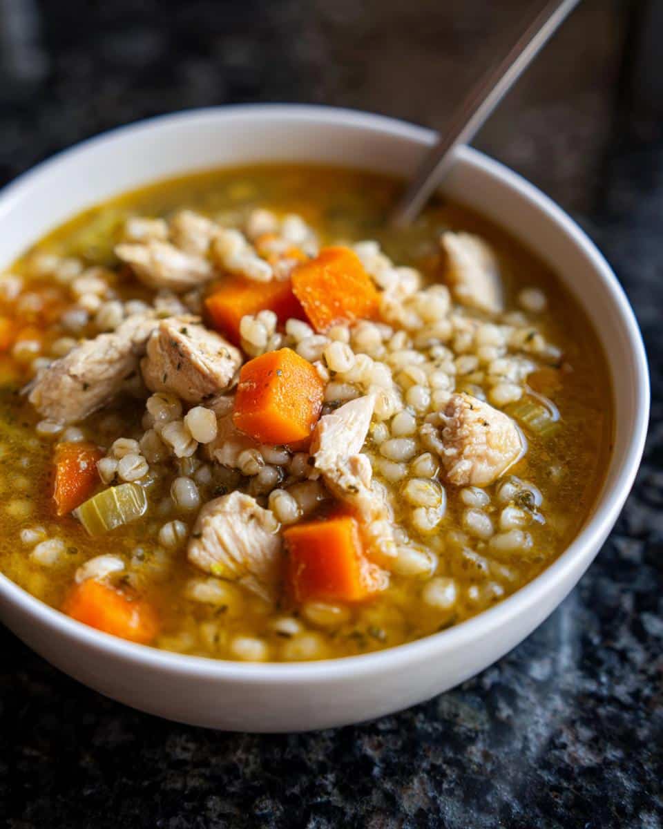 Hearty Chicken Barley Soup - detail 1