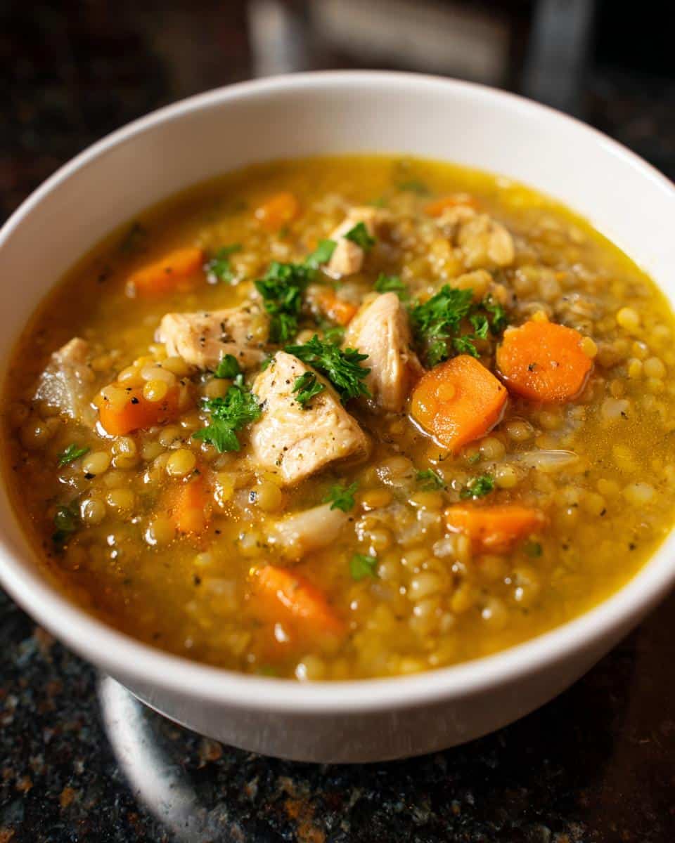 Hearty Chicken Lentil Soup - detail 3