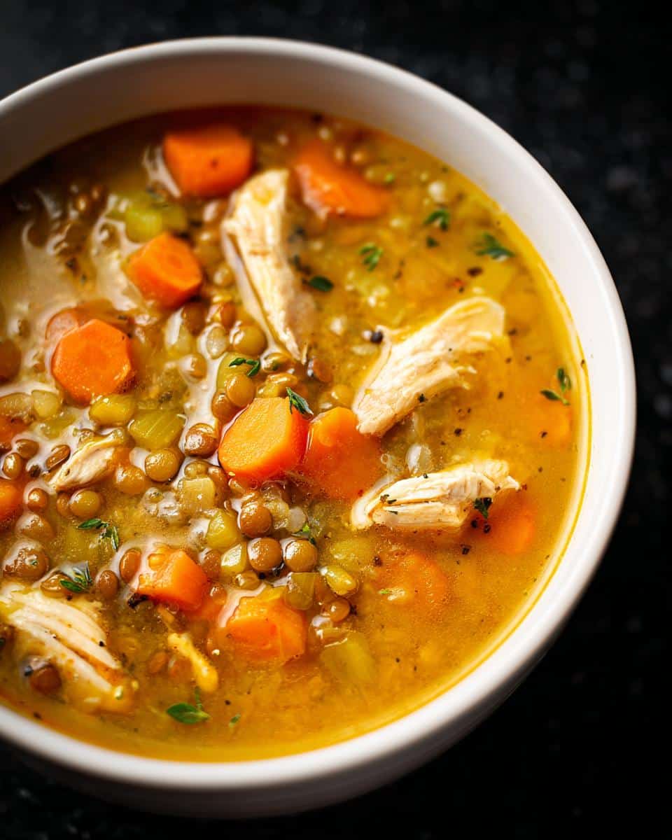 Hearty Chicken Lentil Soup - detail 4