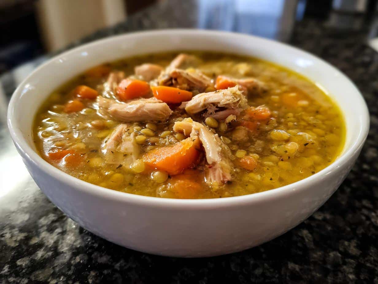 Hearty Chicken Lentil Soup