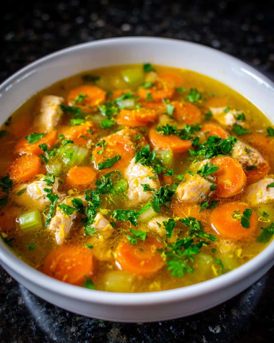 Lemon Butter Chicken Soup Bowl - detail 1