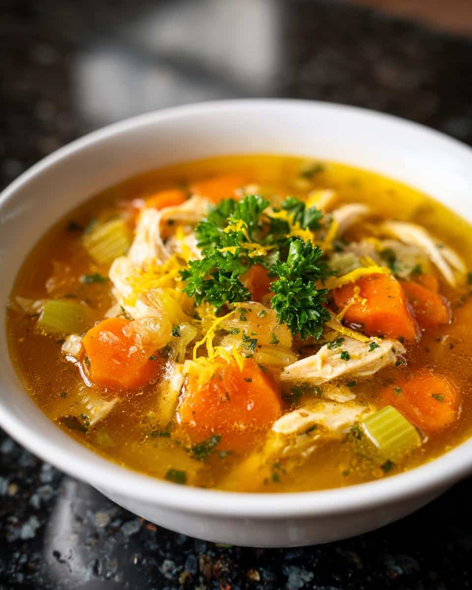 Lemon Butter Chicken Soup Bowl - detail 3