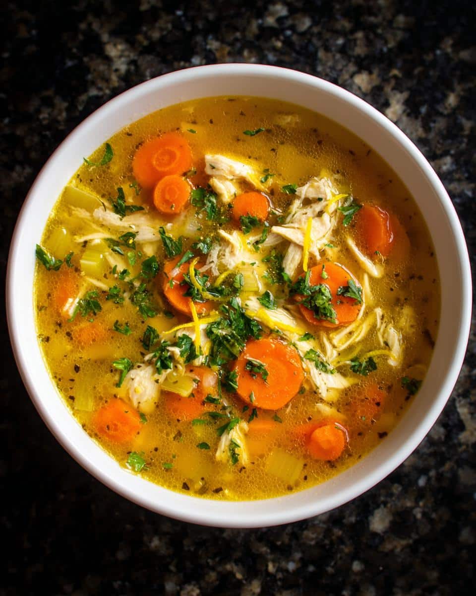 Lemon Butter Chicken Soup Bowl - detail 4