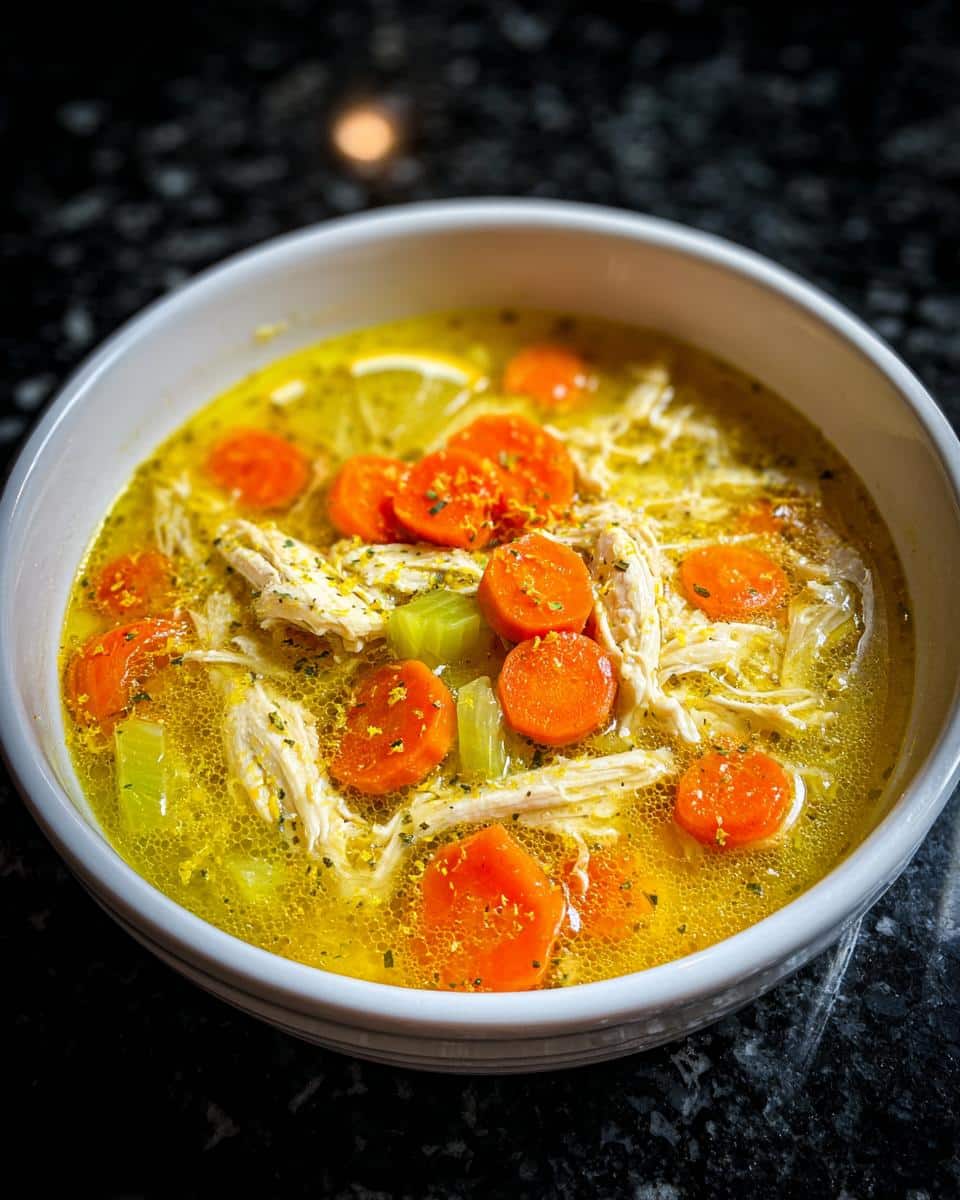 Lemon Ginger Immune Boost Chicken Soup - detail 2