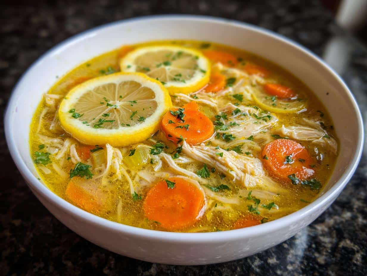 Lemon Ginger Immune Boost Chicken Soup
