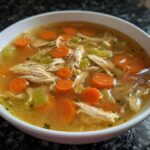 Lemon Pepper Chicken Broth Soup