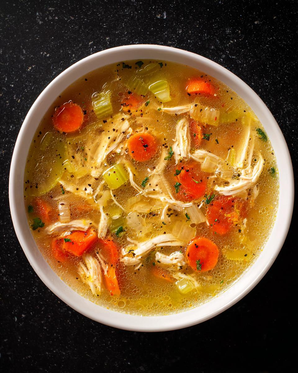 Lemon Pepper Chicken Broth Soup - detail 3