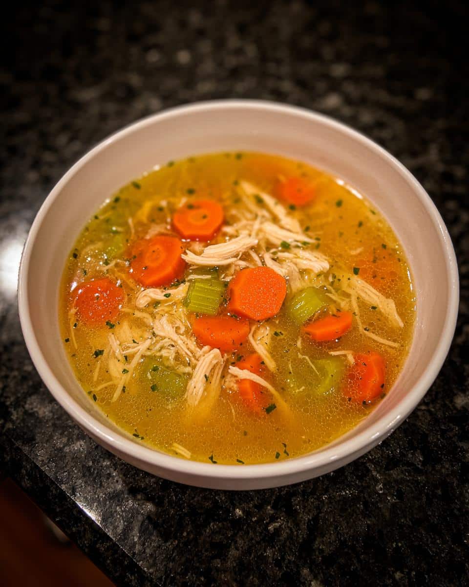 Lemon Pepper Chicken Broth Soup - detail 4