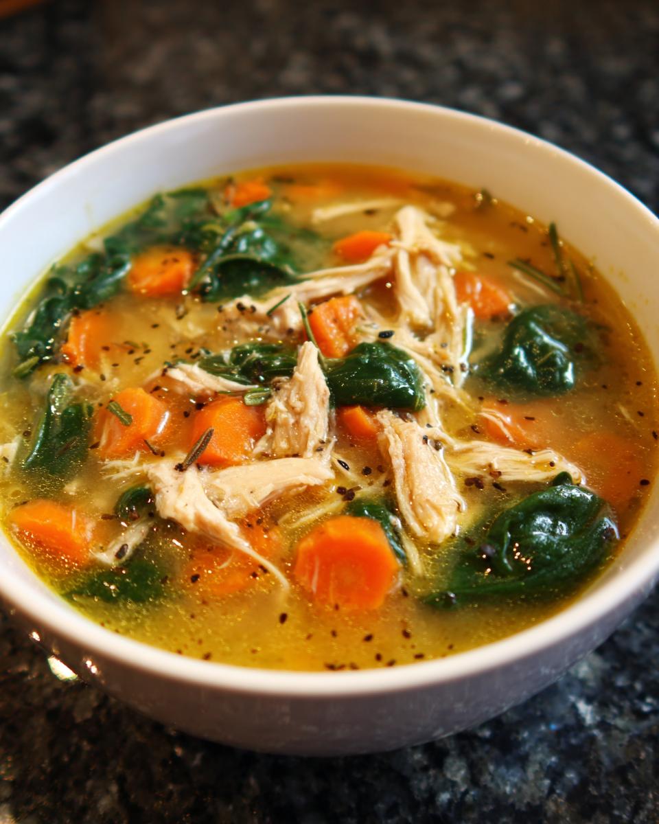 Lemon Rosemary Chicken Soup - detail 2