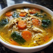 Healing Lemon Rosemary Chicken Soup in Just 40 Minutes