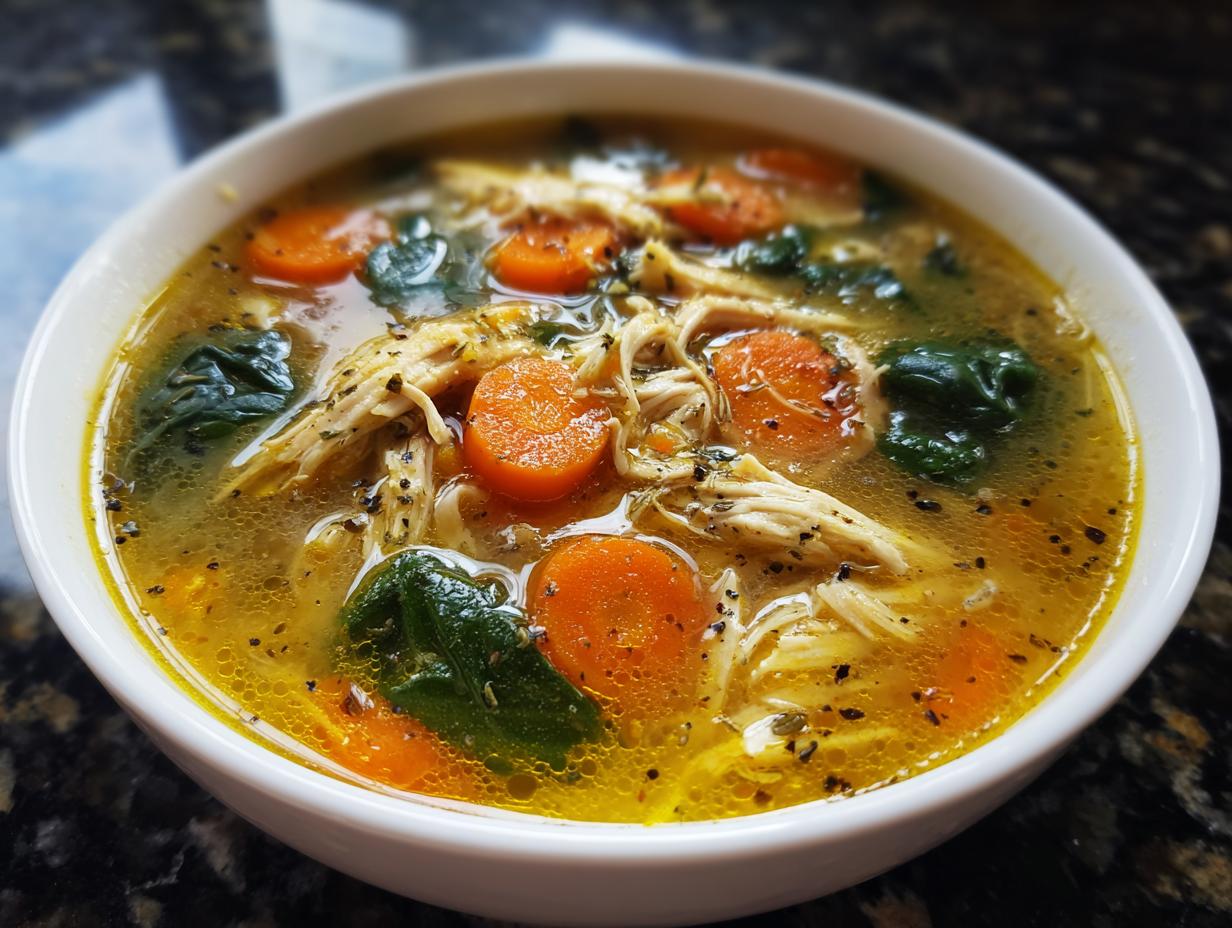 Lemon Rosemary Chicken Soup