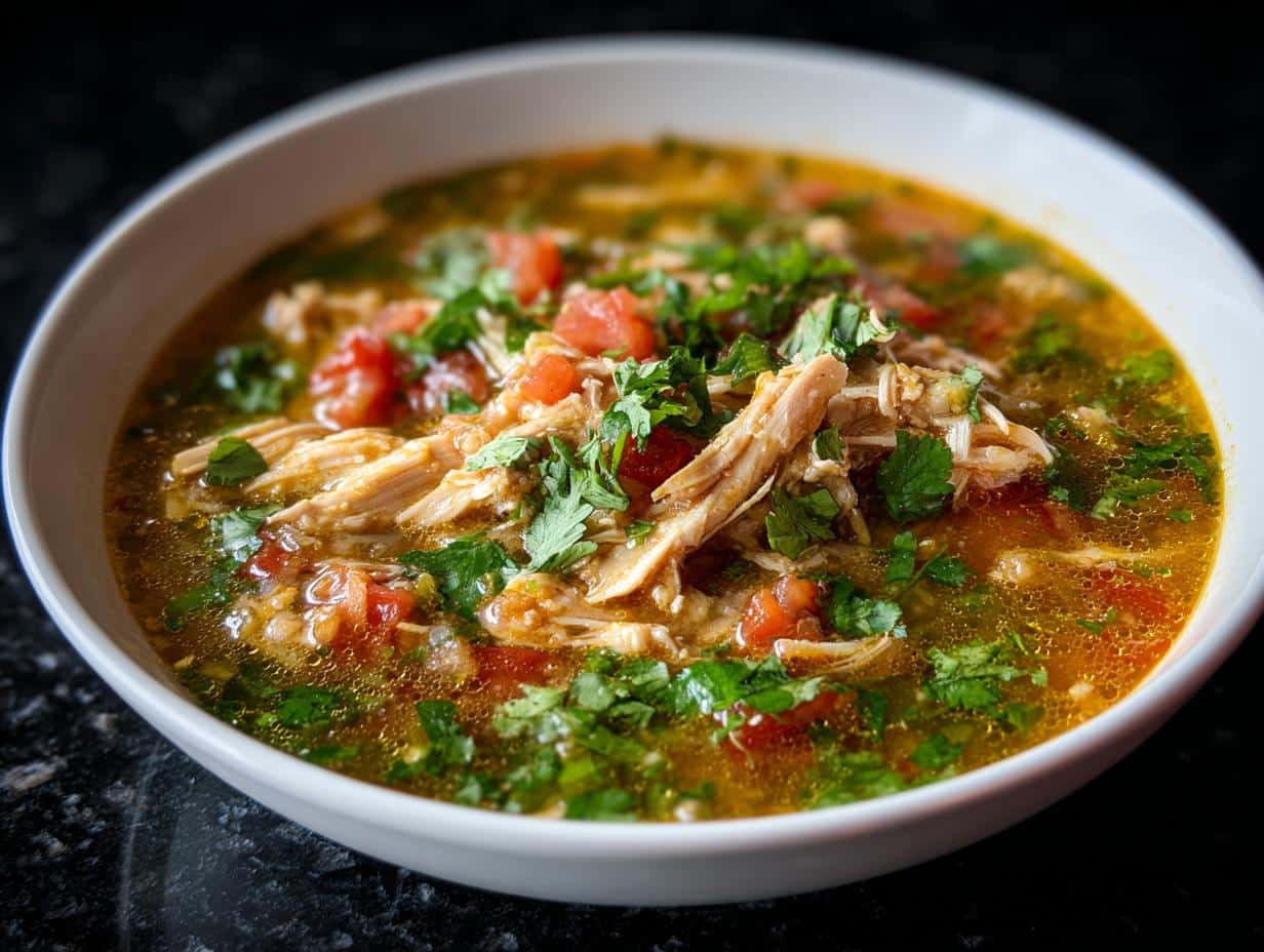 Mexican Green Enchilada Chicken Soup