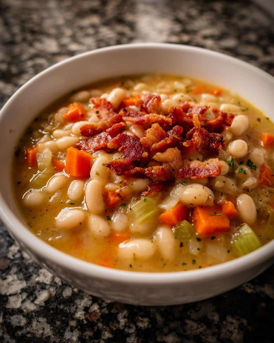 Navy Bean Soup with Rustic Texture - detail 3