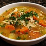 Roasted Garlic Chicken Soup