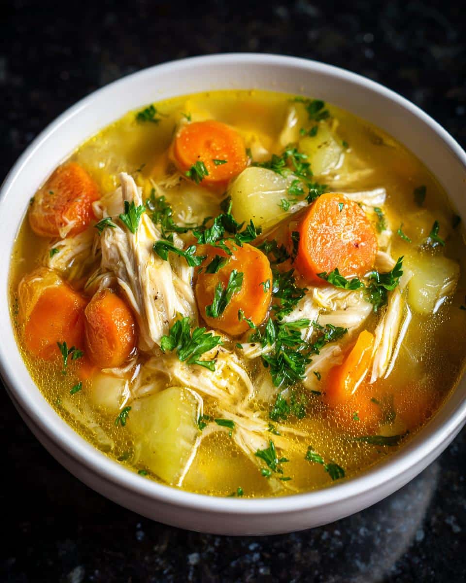 Roasted Garlic Chicken Soup - detail 3