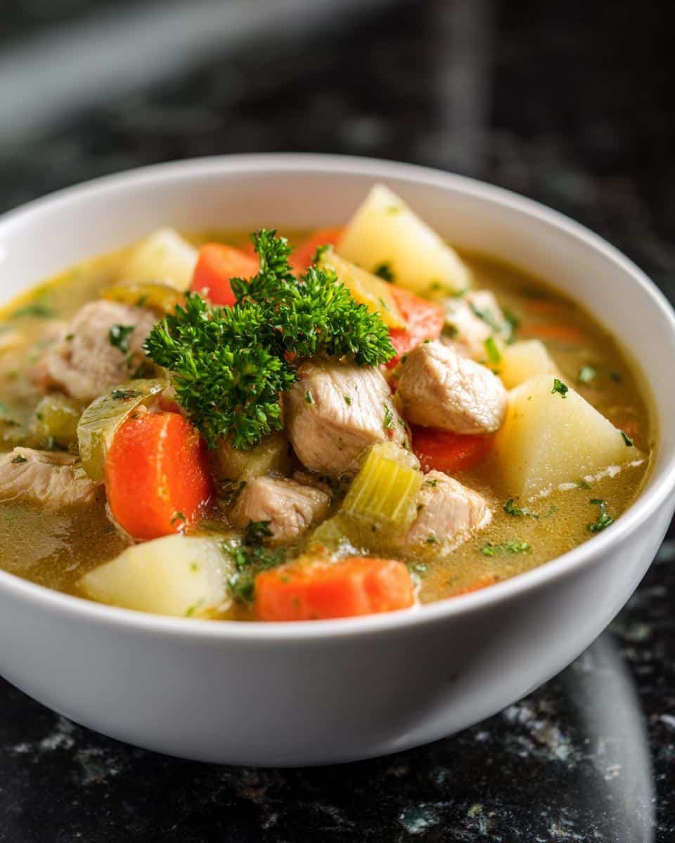 Rustic Chicken Vegetable Chowder - detail 1