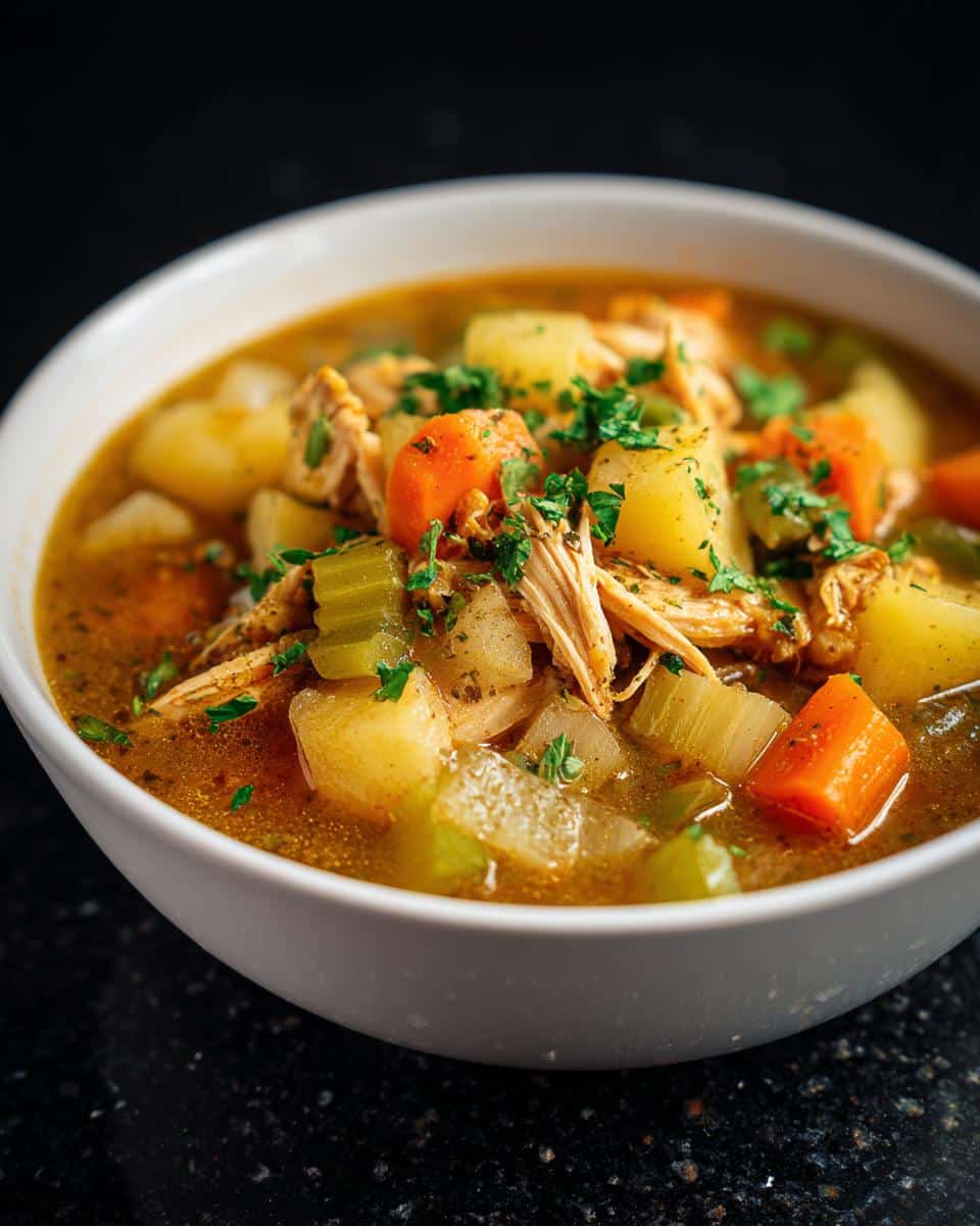 Rustic Chicken Vegetable Chowder - detail 2