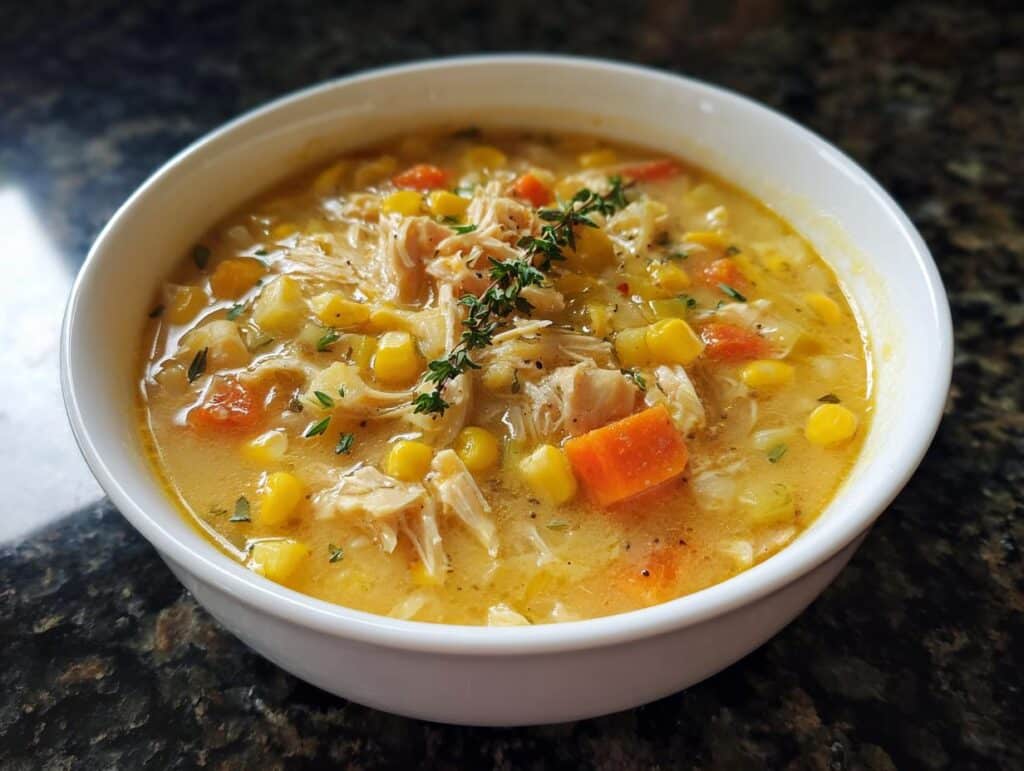 Slow Cooker Chicken Corn Chowder