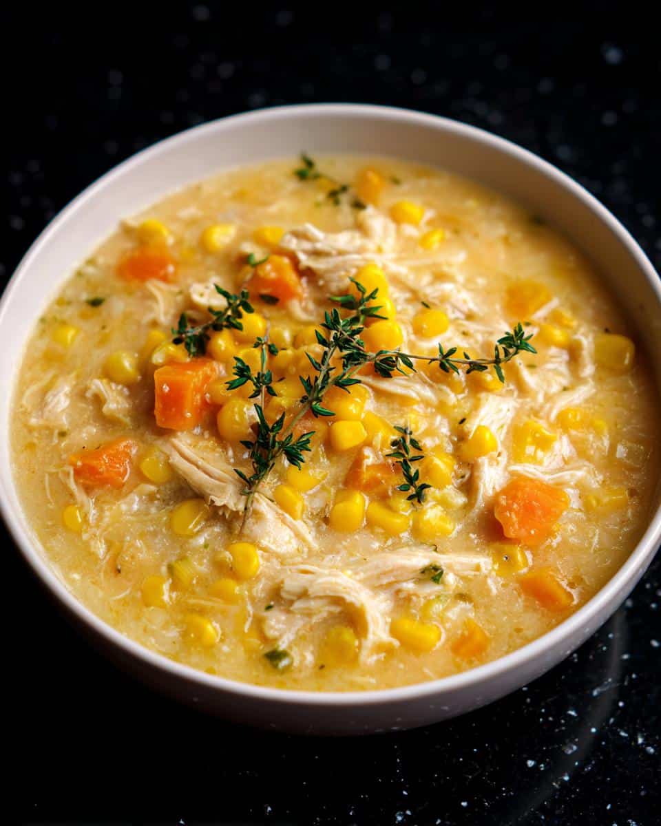 Slow Cooker Chicken Corn Chowder - detail 2