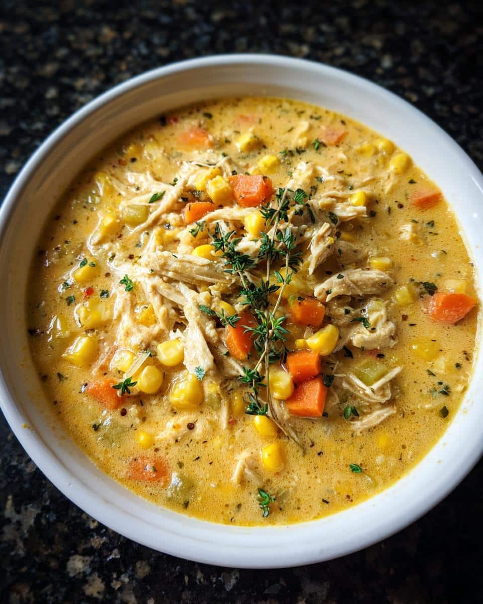 Slow Cooker Chicken Corn Chowder - detail 4