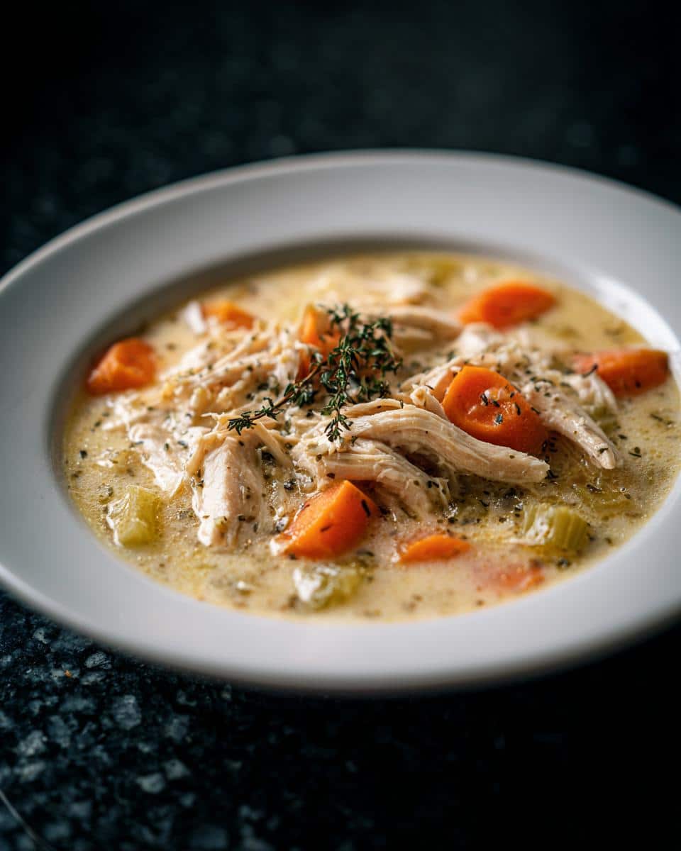 Slow Cooker Creamy Chicken Stew Soup - detail 1