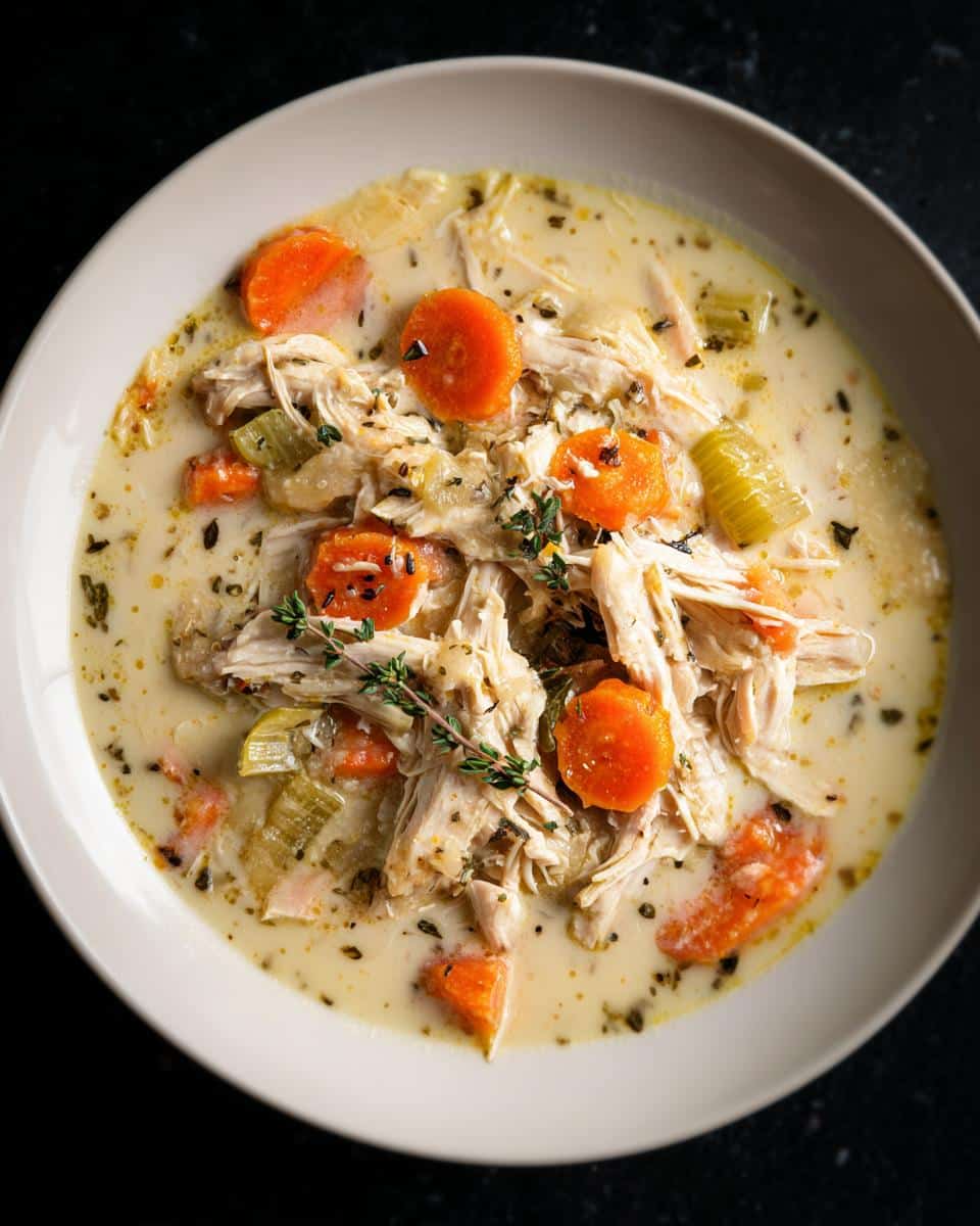Slow Cooker Creamy Chicken Stew Soup - detail 2
