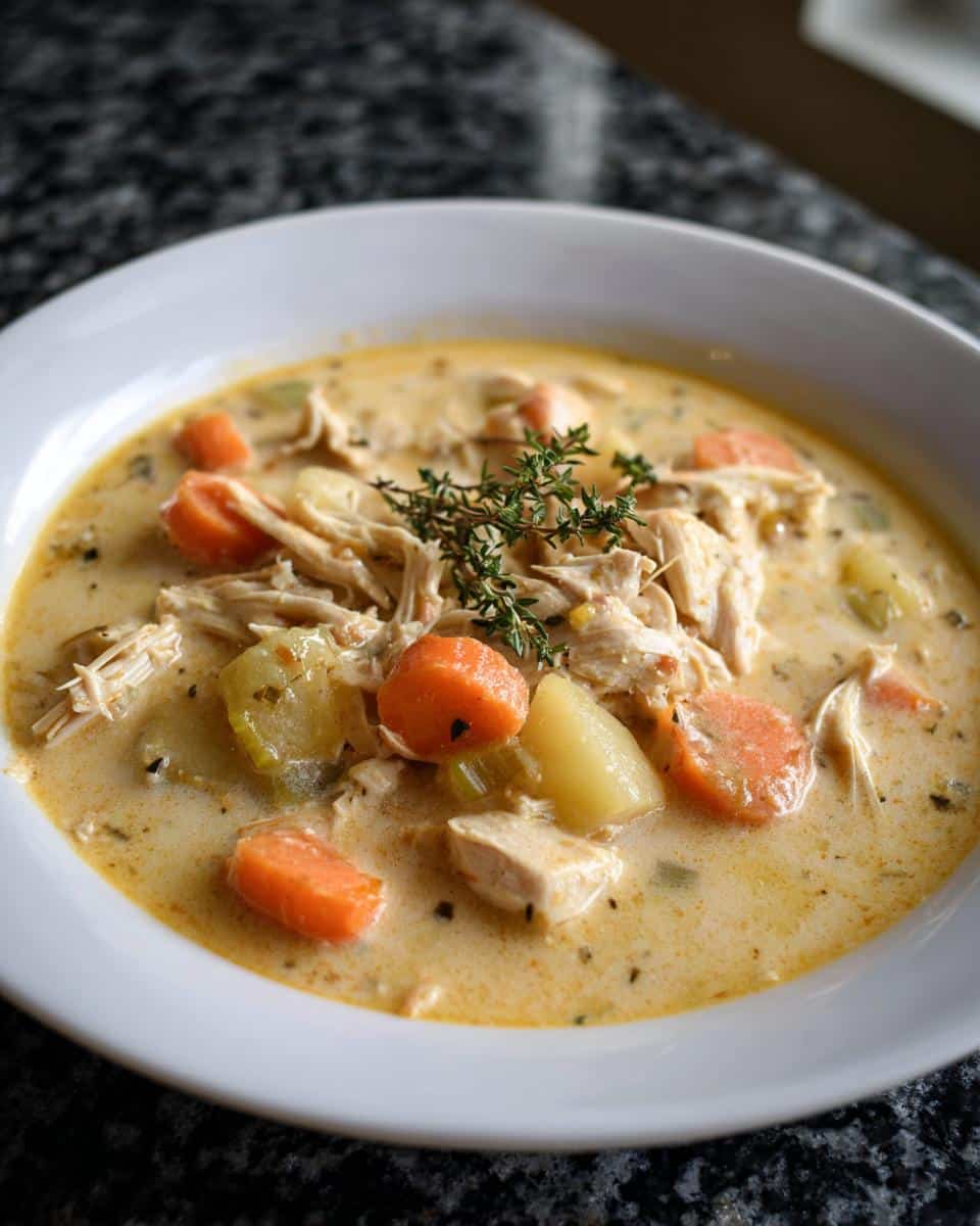 Slow Cooker Creamy Chicken Stew Soup - detail 3