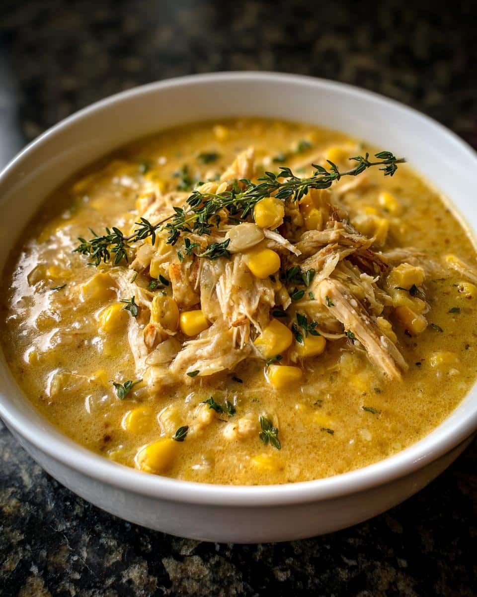 Slow Cooker Creamy Corn Chicken Soup - detail 2