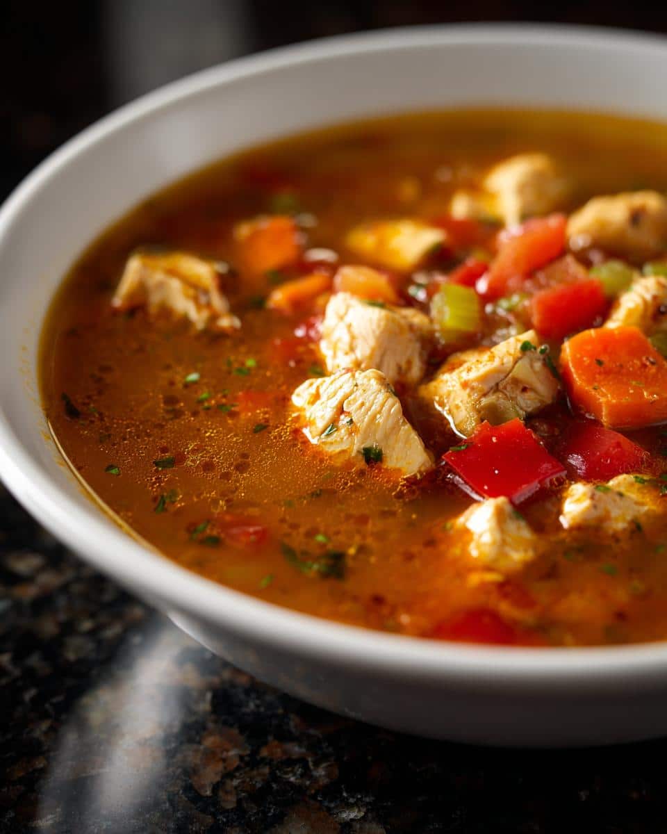 Smoky BBQ Chicken Soup - detail 3