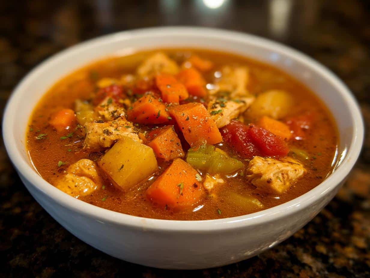 Smoky BBQ Chicken Soup