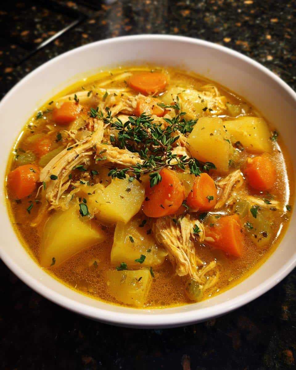 Southern Style Chicken Stew Soup - detail 2