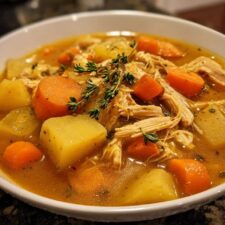 Hearty Southern Style Chicken Stew Soup Recipe in 50 Minutes