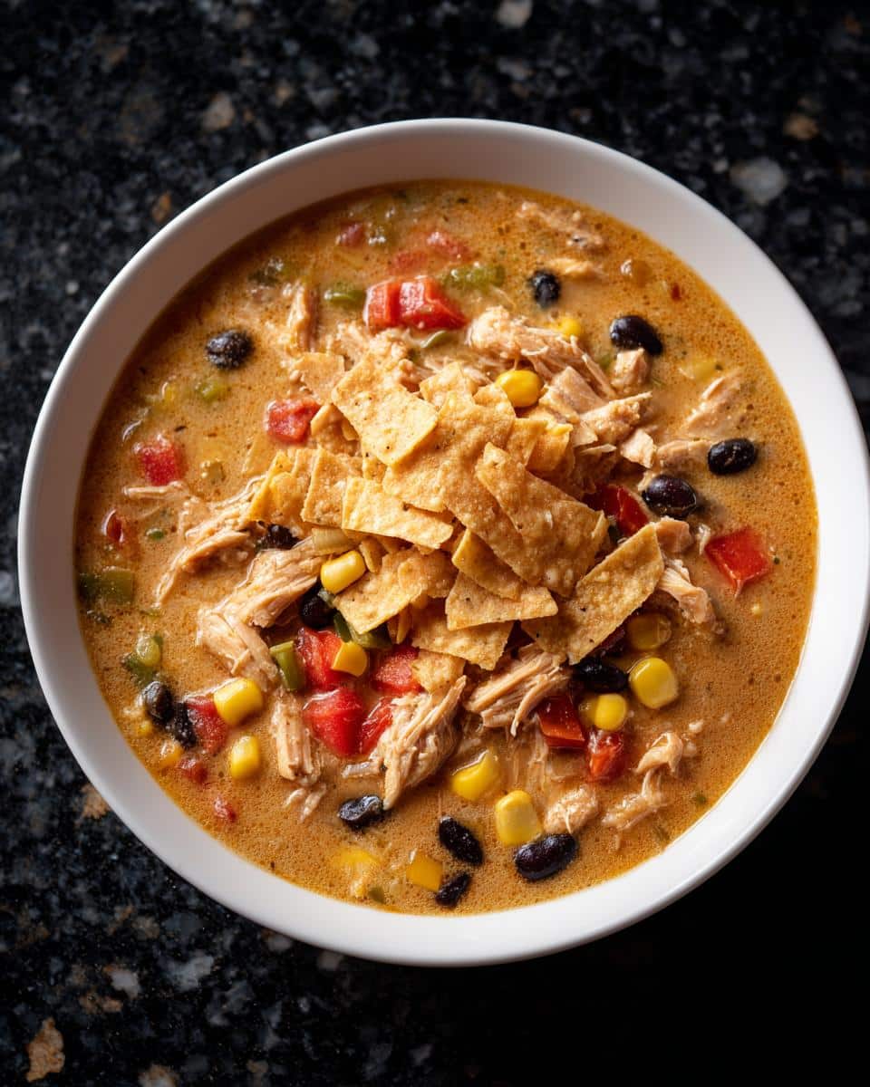 Southwest Creamy Chicken Tortilla Soup - detail 4