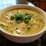 Spicy Green Chili Cream Chicken Soup