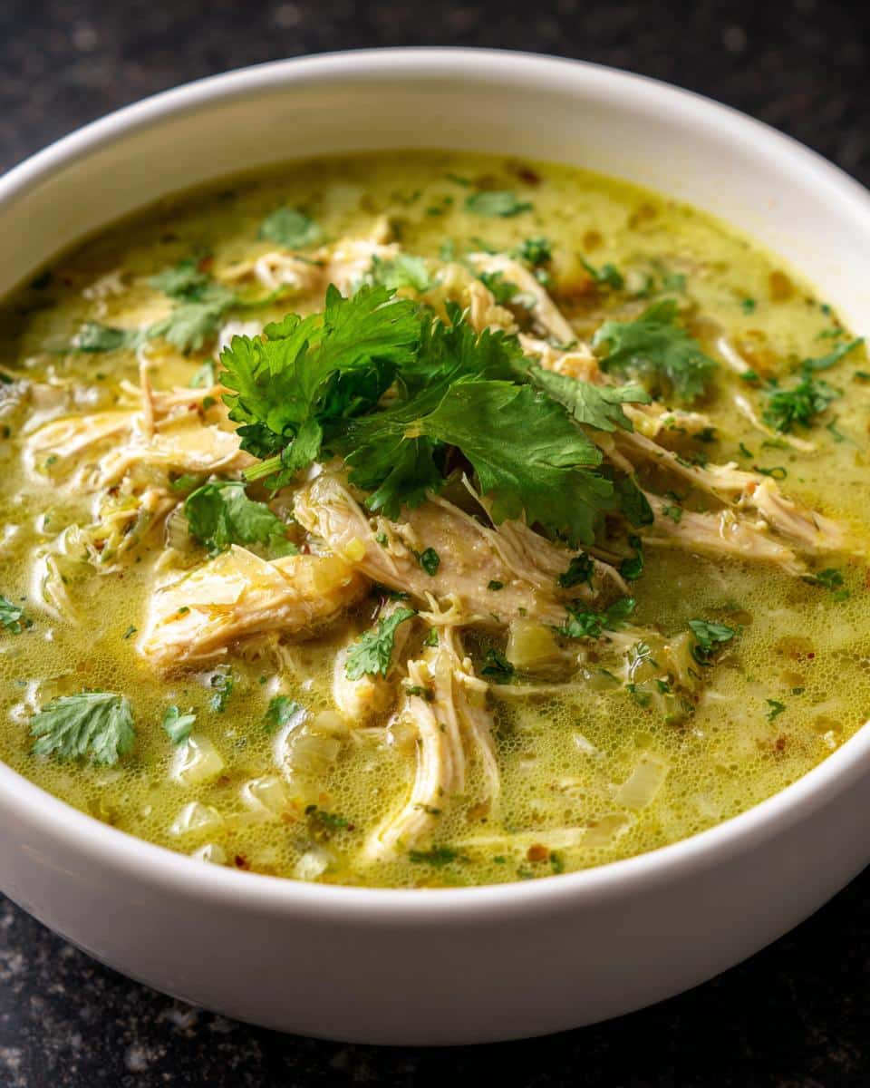 Spicy Green Chili Cream Chicken Soup - detail 2