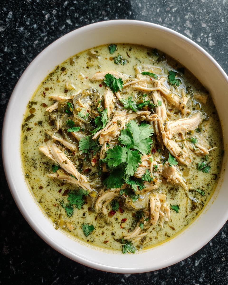 Spicy Green Chili Cream Chicken Soup - detail 4