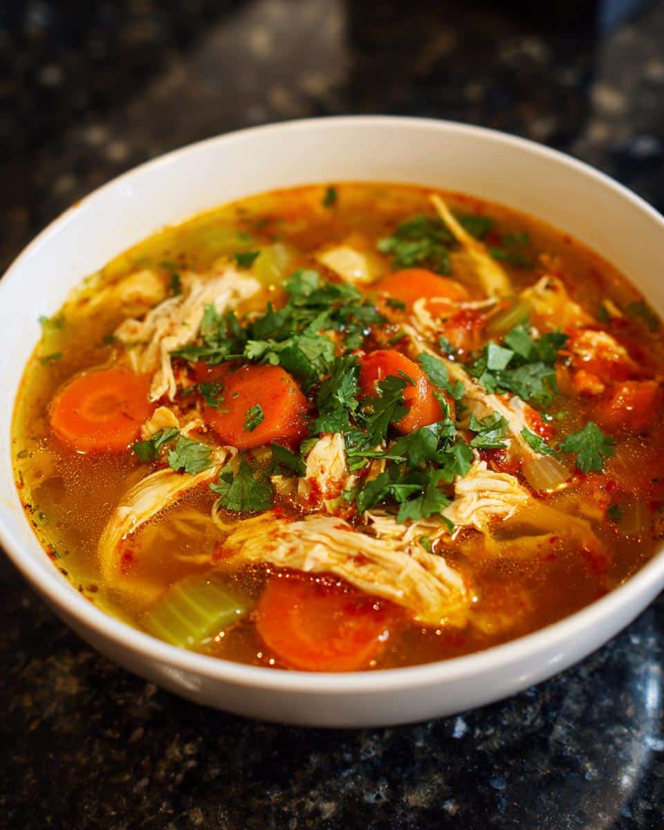 Spicy Sriracha Chicken Soup Bowl - detail 1